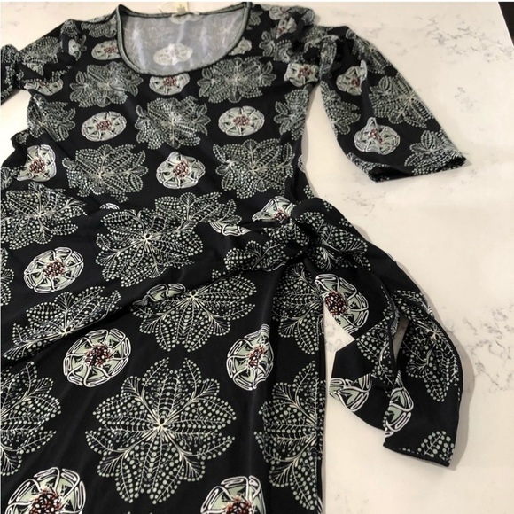 NEW MAX STUDIO sleeve tie on side floral print dress - Picture 14 of 15